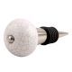 White Purple Crackle Ceramic Wine Stopper